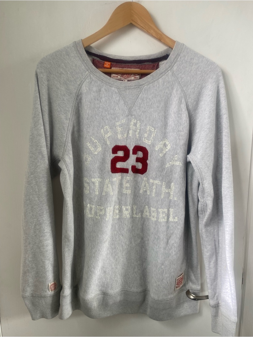 Superdry Women’s Gray Crewneck Copper Label Sweatshirt (size L - fits Iike US M)